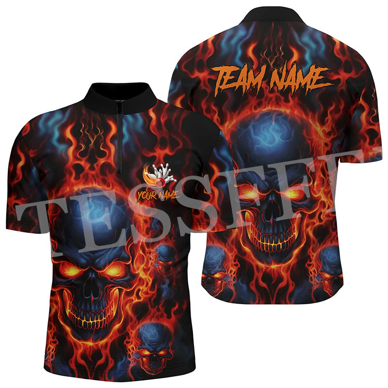 Custom Name Strike Bowling Fla - Short Sleeve Bowling Shirt Retro avaliação e preço