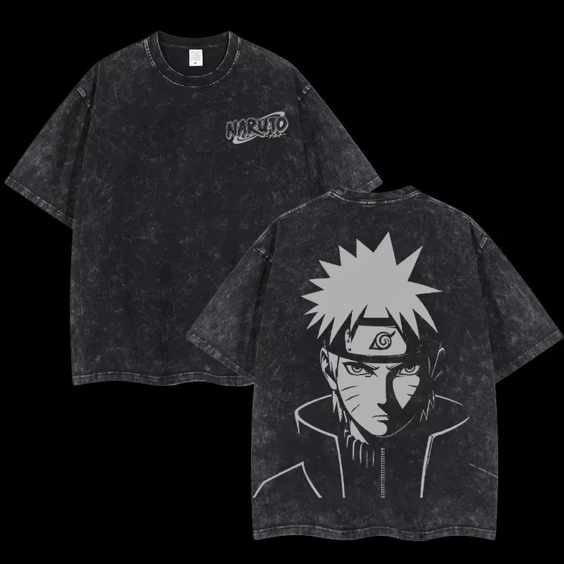 Camiseta Naruto Shisui Uchiha, - Acid Wash Vintage Graphic T Shirt avaliação e preço