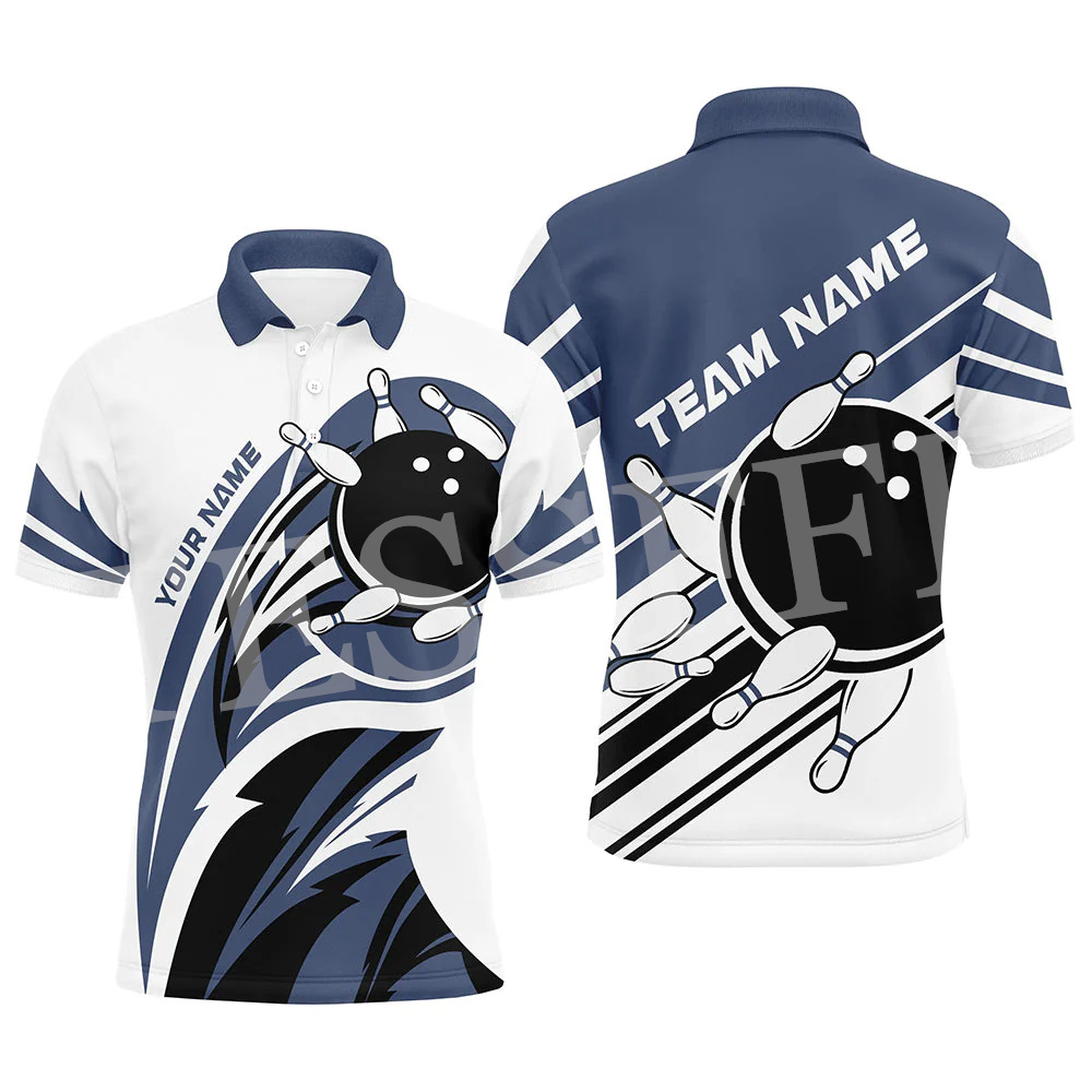 Nome personalizado Camisa polo - Short Sleeve Bowling Shirt Retro avaliação e preço
