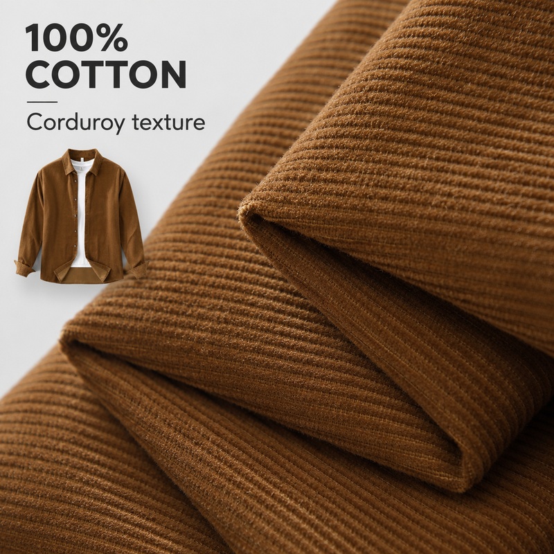 Camisa de veludo cotelê 100% a - Corduroy Button Up Shirt Men avaliação e preço