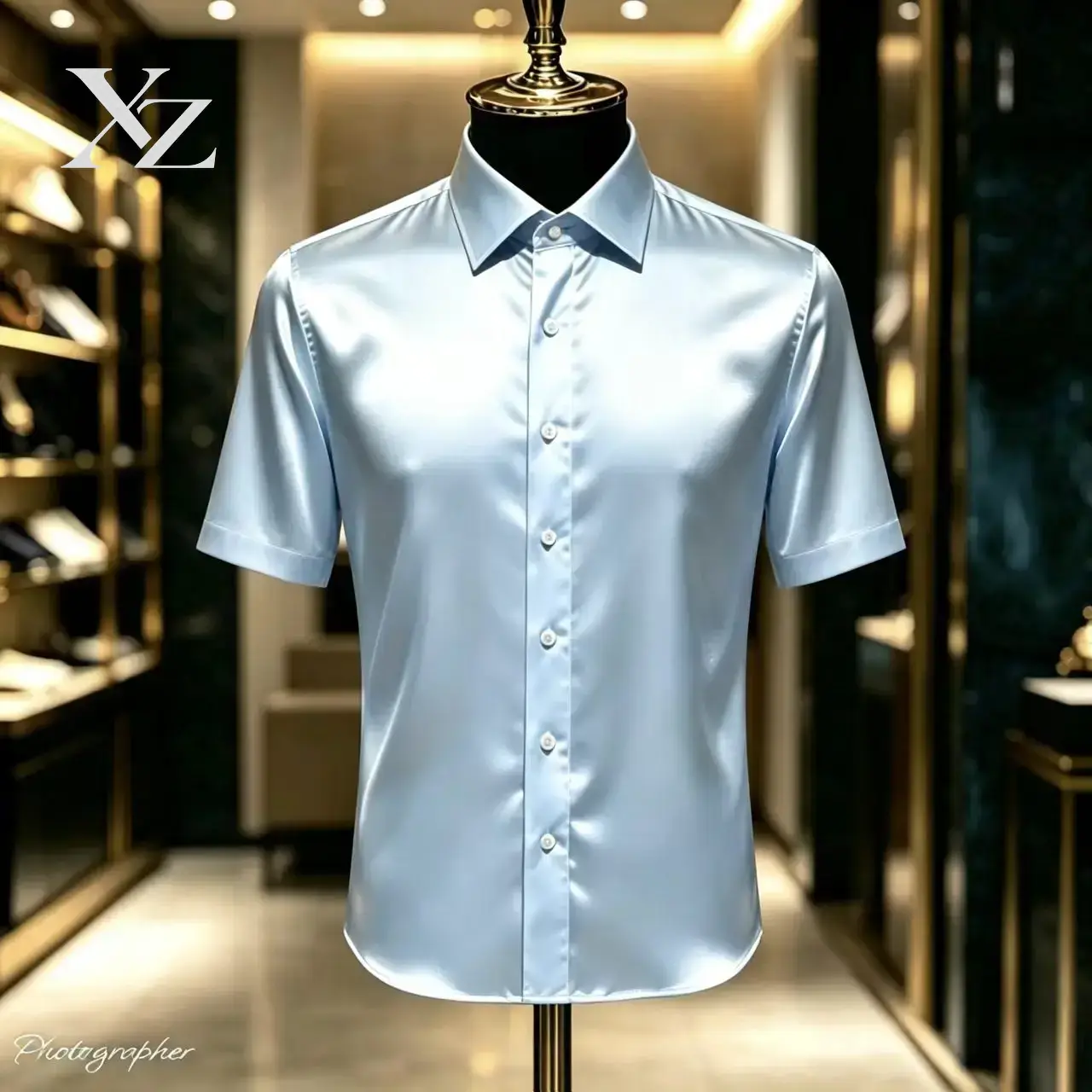 Camisa Social Masculina Premiu - Mens Satin Silk Dress Shirt avaliação e preço